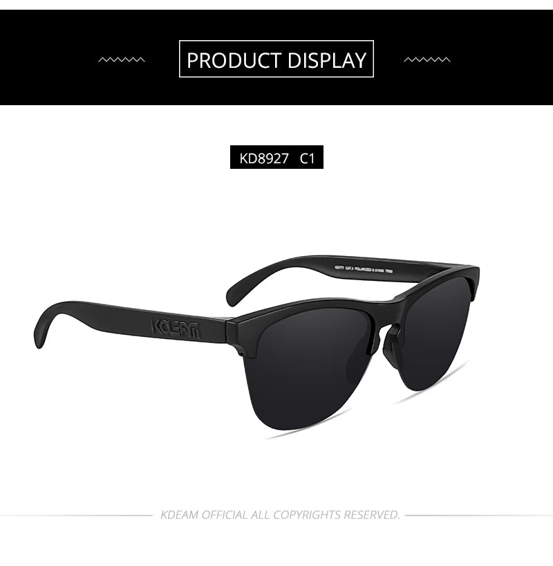 Sonnenbrille Lifestyle Fahren TR90 halbrandlos ultraleicht polarisiert Unisex