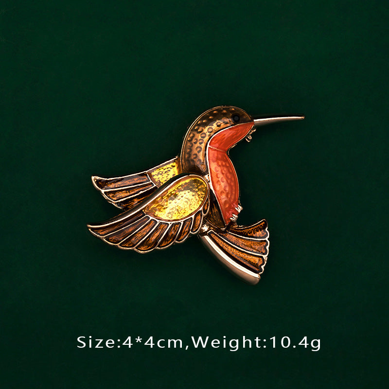 Brosche Vogel Libelle Emaille Kreativ Tasche Schulranzen Accessoire Damen