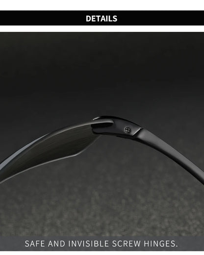 Sonnenbrille randlos rechteckig polarisiert TR90 UV400 ultraleicht Sport