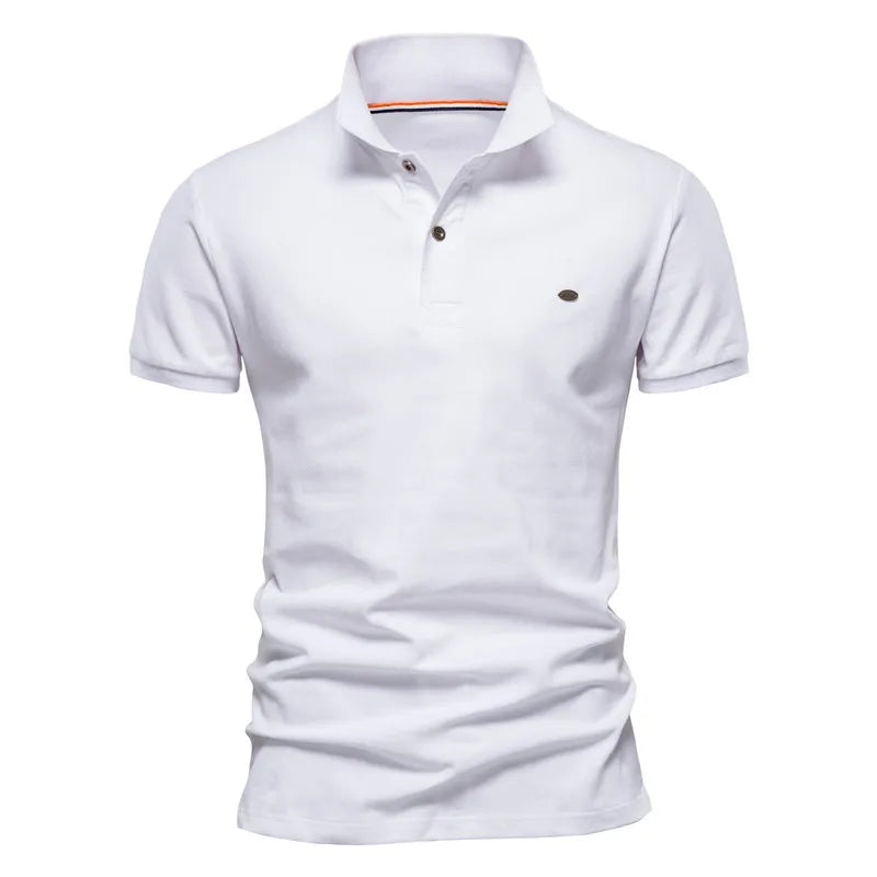 Herren Polo-Shirt aus 100 Prozent Baumwolle im einfarbigen Casual-Stil