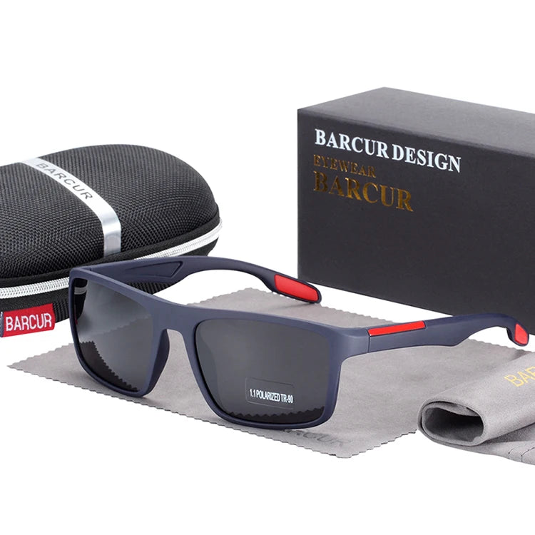 Sonnenbrille TR90 Vintage quadratisch polarisiert UV400 Herren Damen