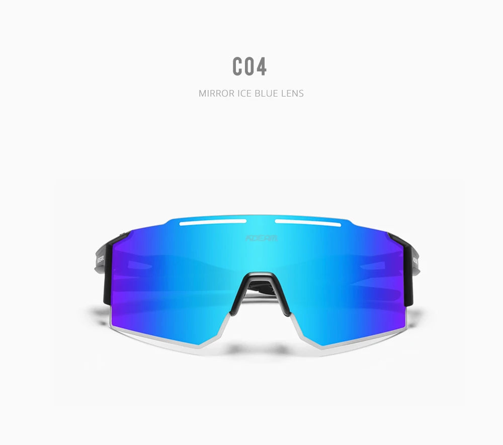 Sonnenbrille Sport TR90 polarisiert 1,2mm Glas Gummisteg winddicht Herren