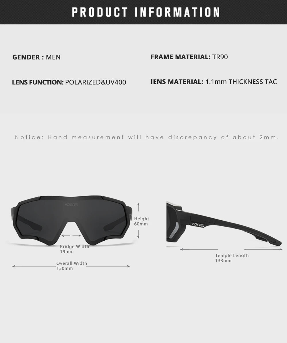 Sonnenbrille Sport TR90 polarisiert Flash-Beschichtung Outdoor Herren