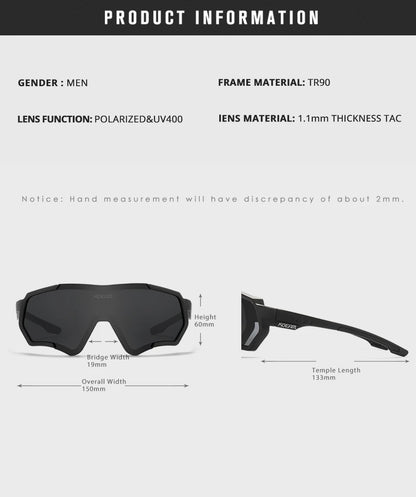 Sonnenbrille Sport TR90 polarisiert Flash-Beschichtung Outdoor Herren