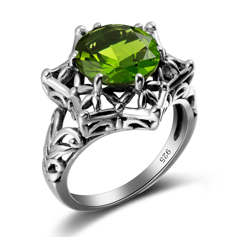 Damen-Ring Aus Sterlingsilber 925 Mit Amethyst Stein Und Davidstern Symbol Handgefertigter Schmuck Für Frauen