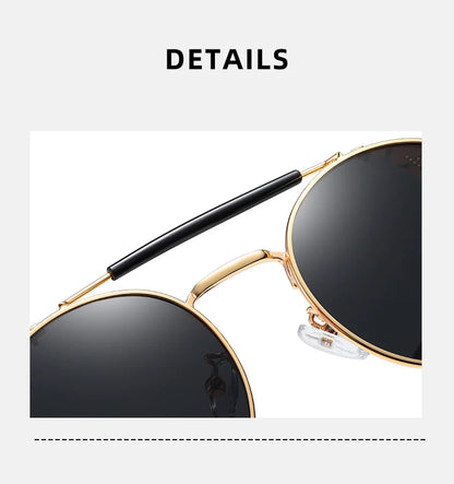 Sonnenbrille Steampunk rund polarisiert UV400 Vintage Herren Damen