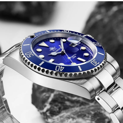 Herren-Taucheruhr mit Keramikluenette und NH35-Automatikwerk