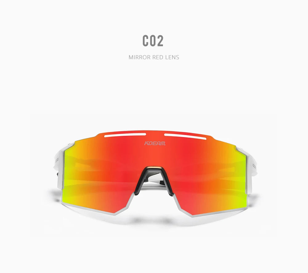 Sonnenbrille Sport TR90 polarisiert 1,2mm Glas Gummisteg winddicht Herren