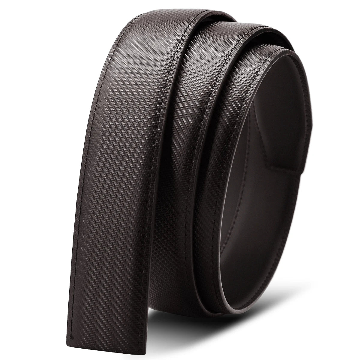 Herren Echtleder-Gürtel Luxus 3,5 cm Automatik-Schnalle Rindsleder Verstellbar