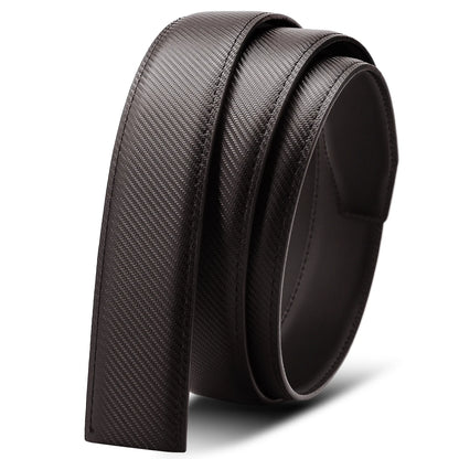 Herren Echtleder-Gürtel Luxus 3,5 cm Automatik-Schnalle Rindsleder Verstellbar