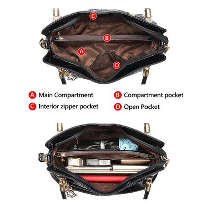 Damen Handtasche aus natürlichem Rindsleder