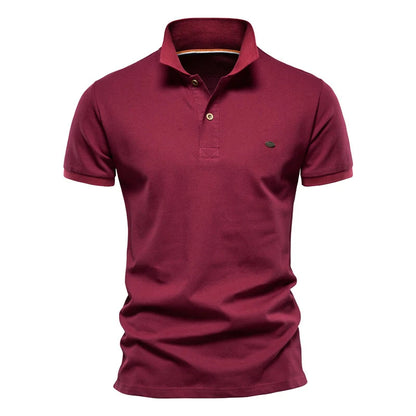 Herren Polo-Shirt aus 100 Prozent Baumwolle im einfarbigen Casual-Stil