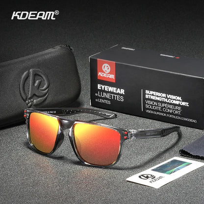 Sonnenbrille Kristallrahmen HD polarisiert Spiegel glasklar Unisex