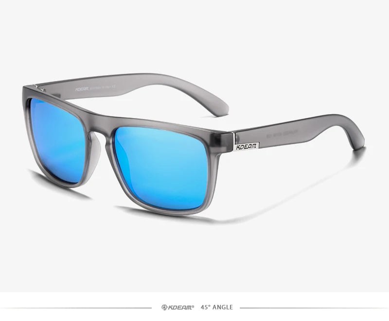 Sonnenbrille quadratisch polarisiert transparent 30 Farben Spiegel Herren