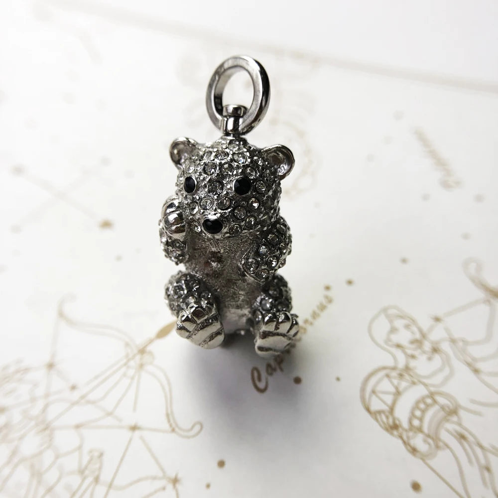 Damen-Charm-Anhänger Eisbär niedlich Sommer aus Sterlingsilber