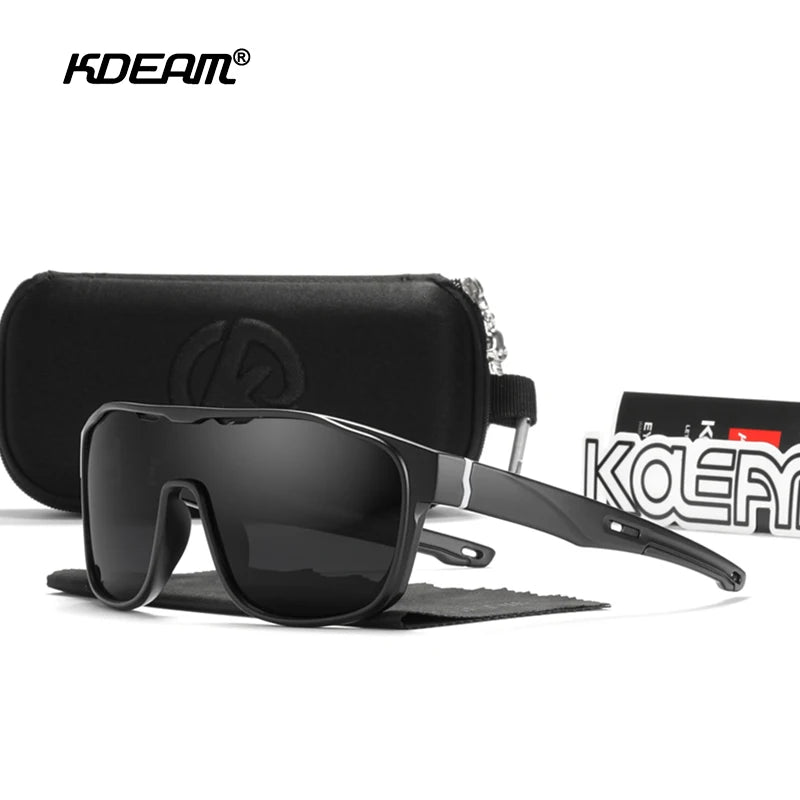 Sonnenbrille Einteiler polarisiert Spiegel winddicht Cat.3 Sport Herren