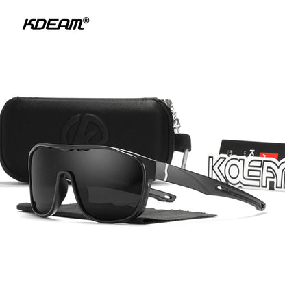 Sonnenbrille Einteiler polarisiert Spiegel winddicht Cat.3 Sport Herren