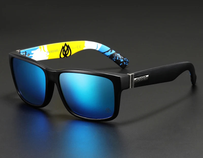 Sonnenbrille Sport polarisiert photochrom Fahren auffällige Farben Hartbox