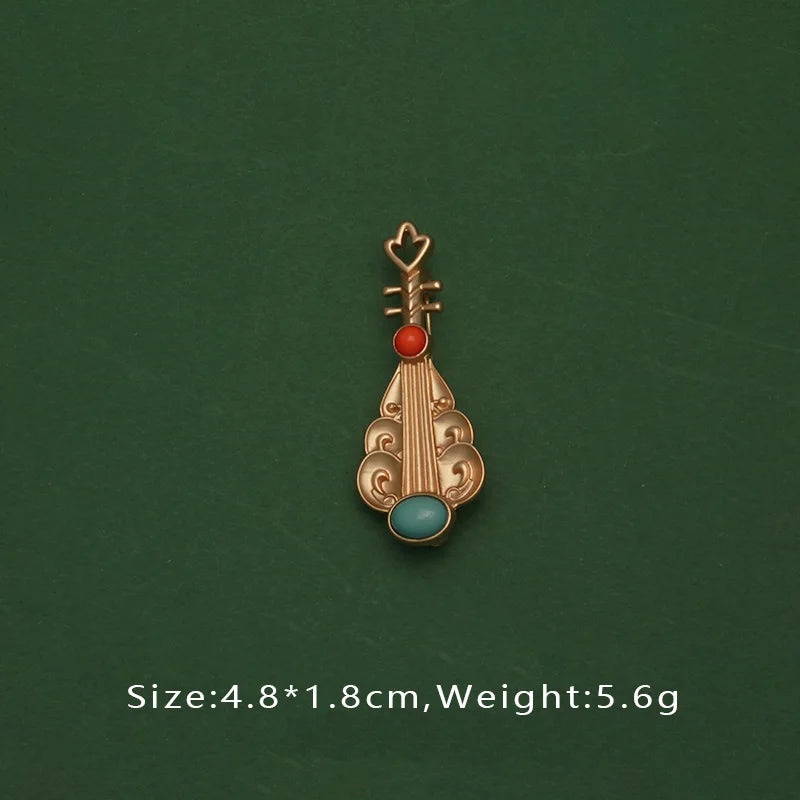 Brosche Perle Barock Retro Geometrisch Sommer Party Accessoire Damen