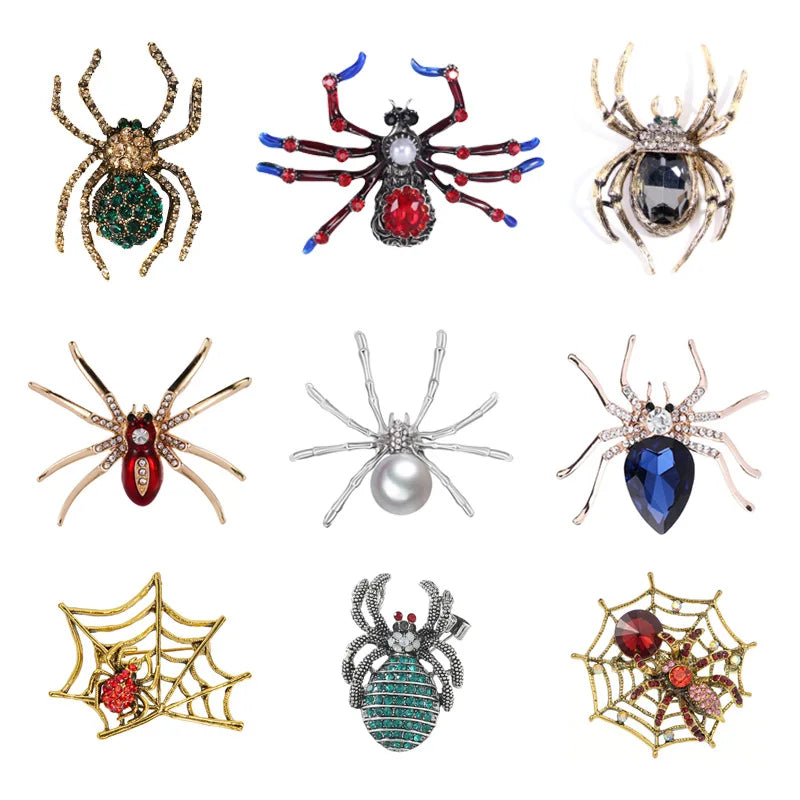 Brosche Spinne Insekt Retro Legierung Kragen Urlaub Zubehör Damen