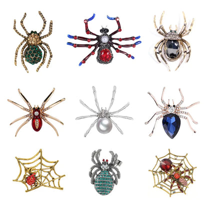 Brosche Spinne Insekt Retro Legierung Kragen Urlaub Zubehör Damen