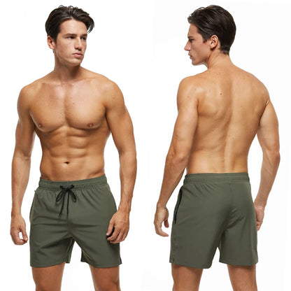 Kurze Herren-Badehose mit atmungsaktivem, verstellbarem Bund – ideal für den Strand
