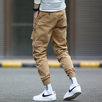 Herren Cargo Hosen im Harem-Stil mit Taschen für Freizeit und Hip Hop