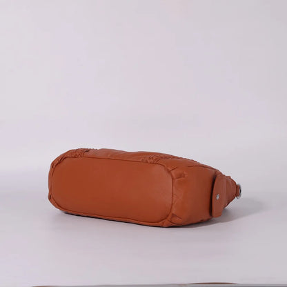 Damen-Handtasche aus PU-Leder mit Mehrfachfächern und Reißverschluss und verstellbarem Schultergurt
