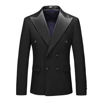 Luxuriöses Herren-Doppelreiher Anzugset: Eleganter 5XL Smoking für Hochzeit & Gala-Veranstaltungen