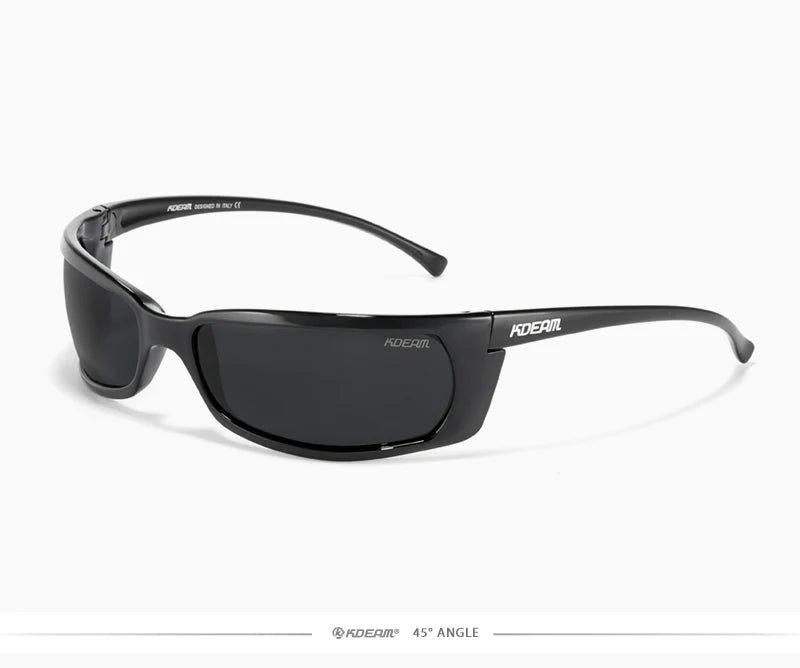 Sonnenbrille Sport UV400 polarisiert leicht Angeln Reißverschlussetui Unisex