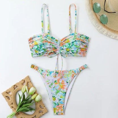 Sommerlicher Push-Up-Bikini im brasilianischen Stil – ideal für Strand und Pool
