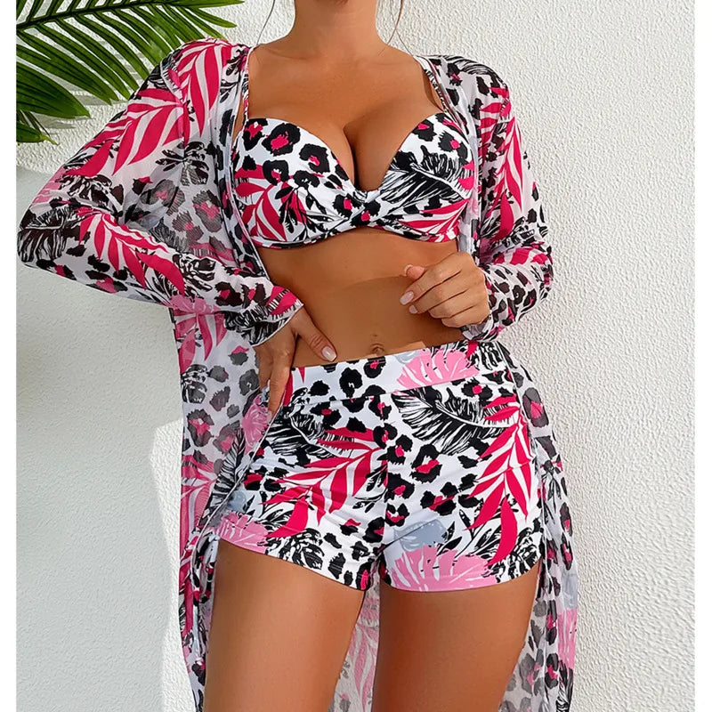 Dreiteiliges Damen-Bikini-Set im brasilianischen Stil – ideal für Strand und Pool