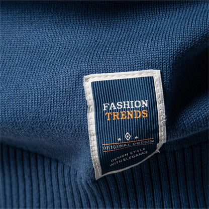 Herren Pullover aus massiver Baumwolle mit Rundhalsausschnitt und klassischem Design