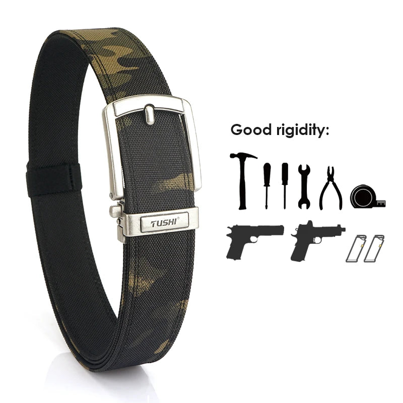 VATLY Rigid Tactical Gürtel Herren Nylon Metall-Schnalle Duty Casual