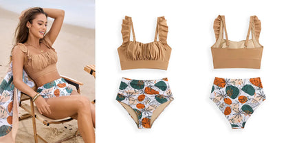 Sexy Bikini-Set mit Strasssteinen für Damen – ideal für Strand und Pool