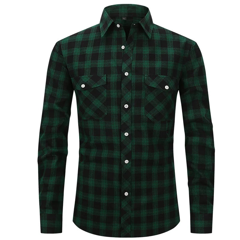 Langarm-Herrenhemd aus Eisseide – elastisch, bügelfrei und ideal für Business-Casual-Looks