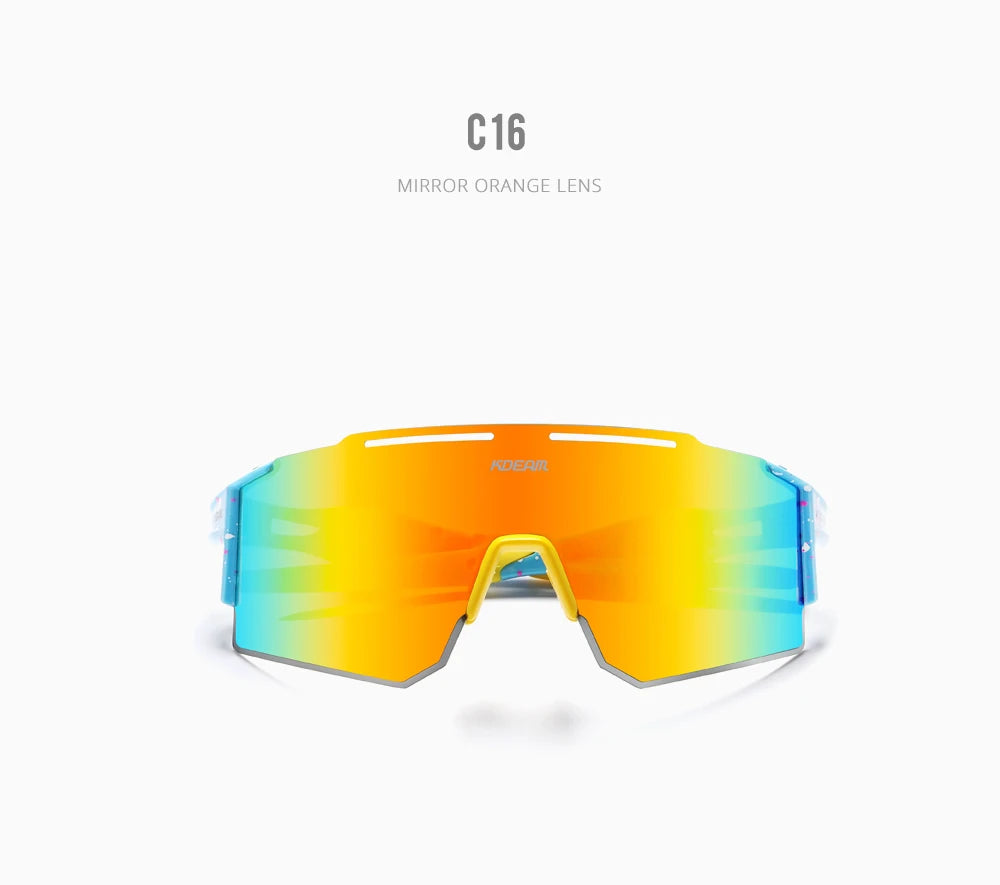 Sonnenbrille Sport TR90 polarisiert 1,2mm Glas Gummisteg winddicht Herren