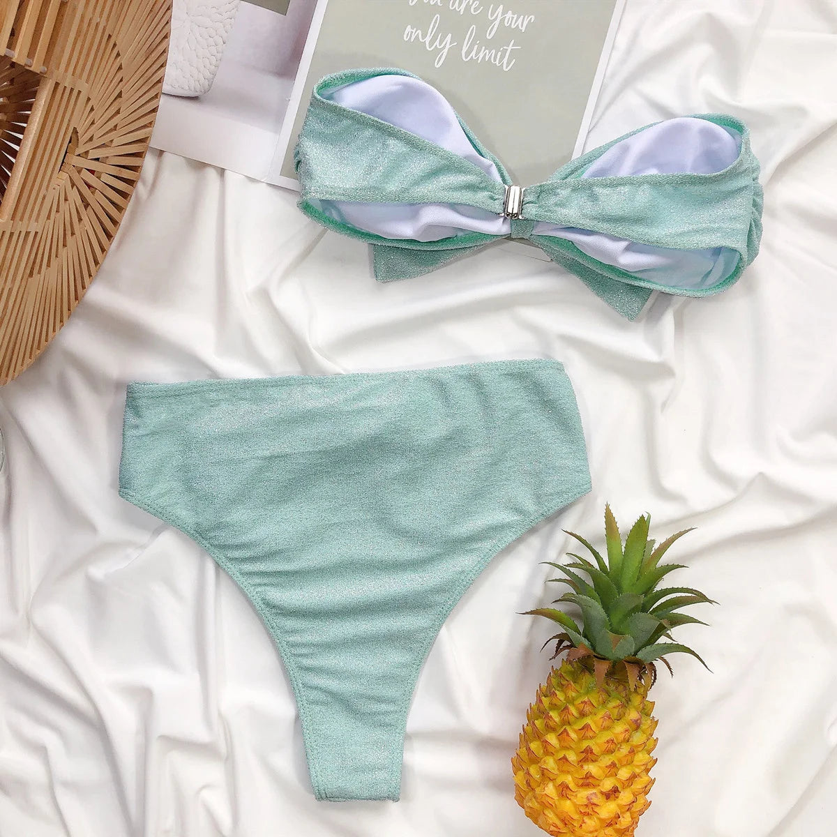 Sexy Bügel-Bikini-Set mit Push-up-Effekt – Brasilianischer Stil für Damen und Mädchen, ideal als Strandbekleidung