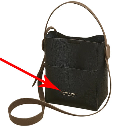 Damen Schultertasche Crossbody aus Splitleder mit großer Kapazität