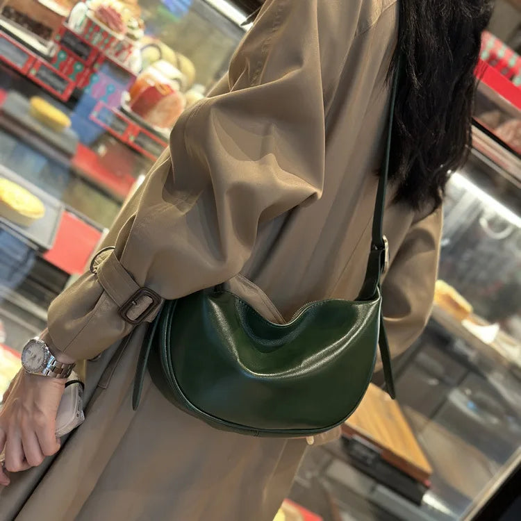 Damen Crossbody-Tasche Aus Pflanzlich Gegerbtem Leder | Vintage Stil