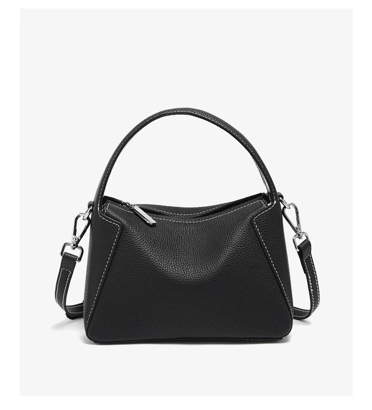 Damen-Handtasche aus Rindleder Kompakt Crossbody für Beruf und Alltag Hochwertig Verarbeitet