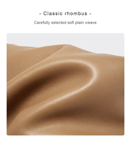 Damen Schultertasche Aus Splitleder Retro-Stil Großes Fassungsvermögen
