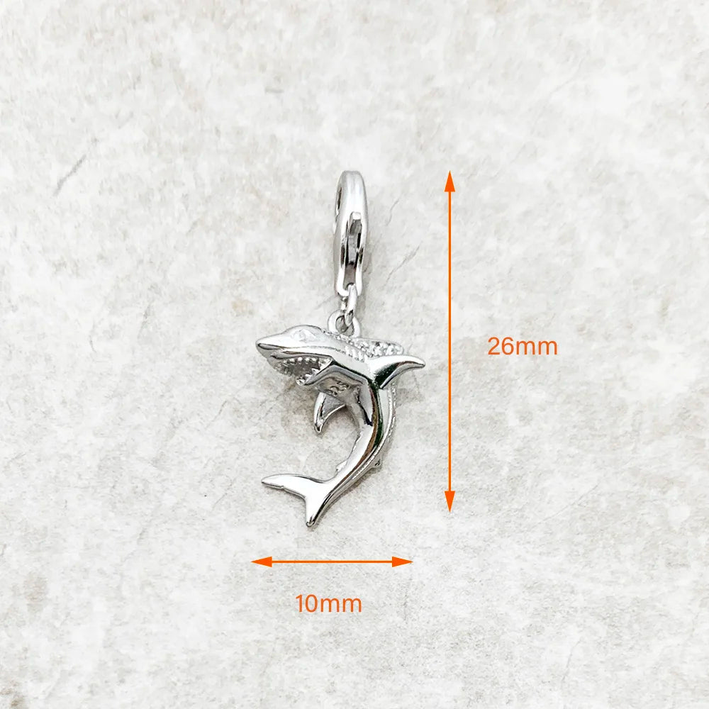 Damen-Charm-Anhänger Hai maritim aus Sterlingsilber