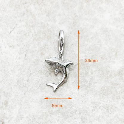 Damen-Charm-Anhänger Hai maritim aus Sterlingsilber