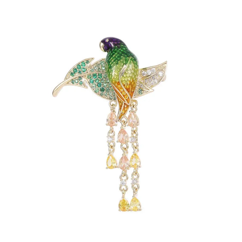 Brosche Vogel Kristall Strass Luxus Klassisch Party Mantel Damen
