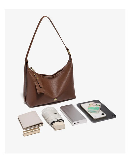 Damen Hobo Tasche Aus Echtem Leder Im Vintage Stil Mit Großer Kapazität