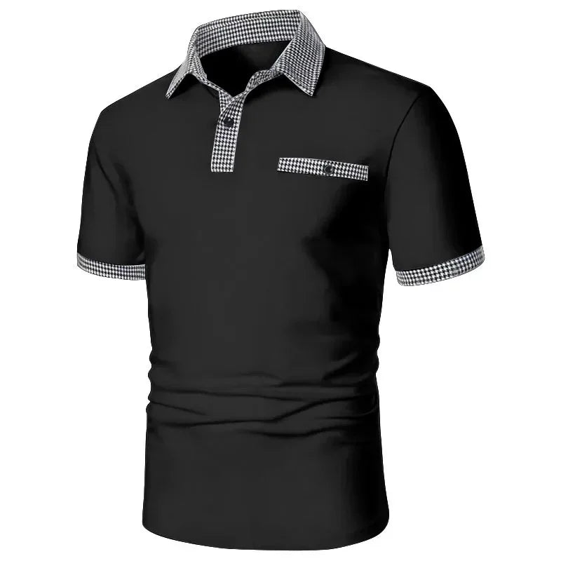 Lässiges Herren-Langarmshirt mit Reverskragen und Schichtoptik – modisch und vielseitig einsetzbar