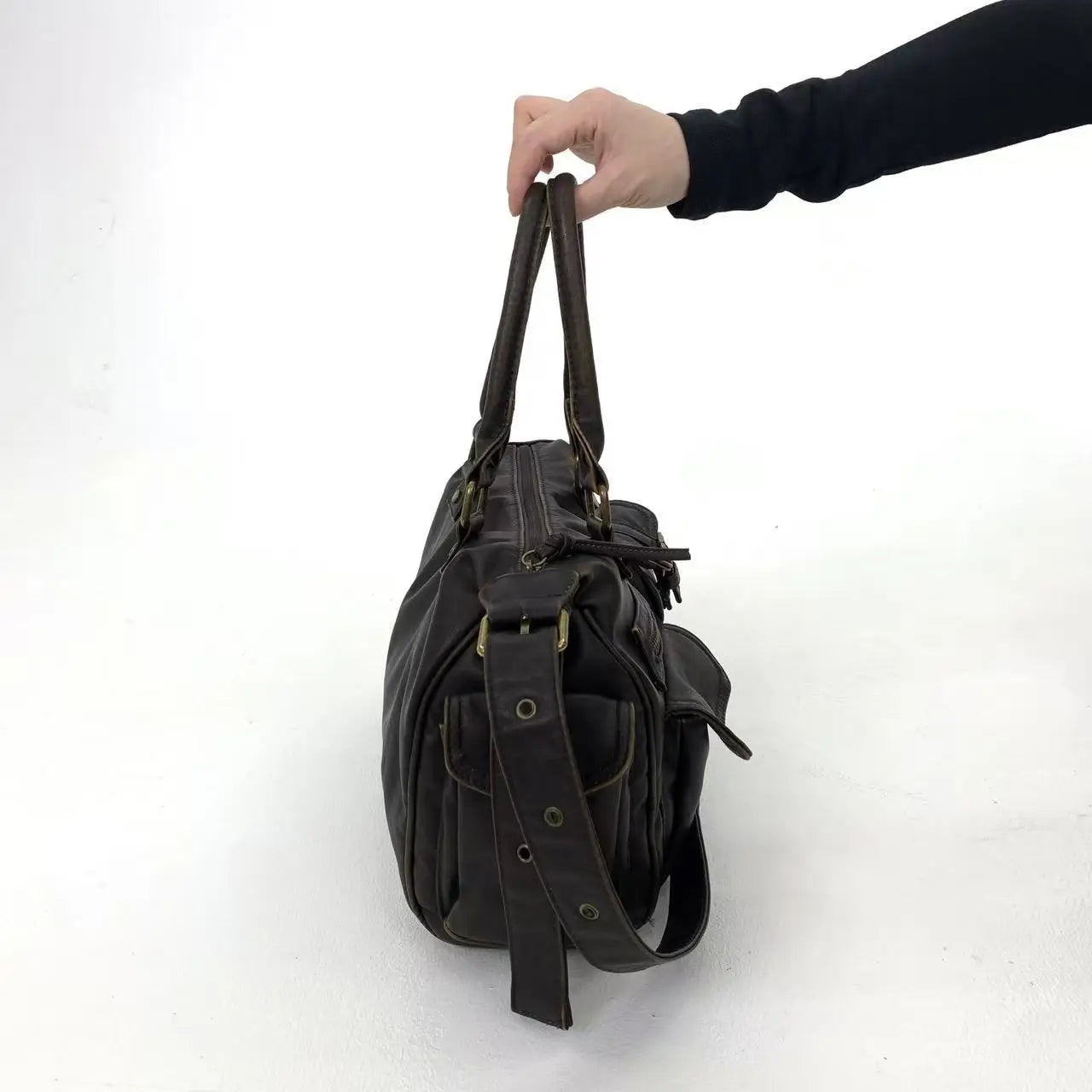 Damen-Handtasche Top-Handle aus PU-Leder mit Tassel-Design und Mehrfachfächern für Abendtaschen geeignet