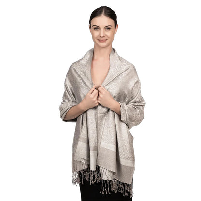 Damen Jacquard Schal ethnisch Kaschmir dick weich Halstuch Bandana Outdoor