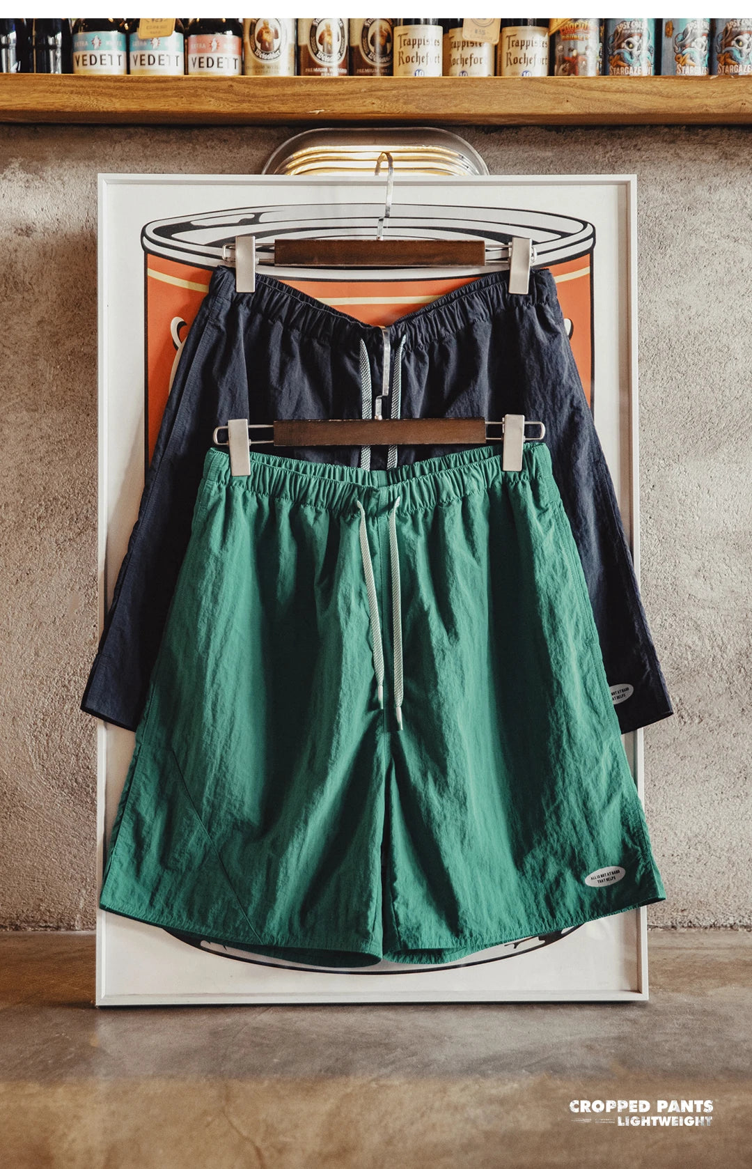 Herren Shorts im sportlichen Funktionsstil mit elastischer Taille und Taschen